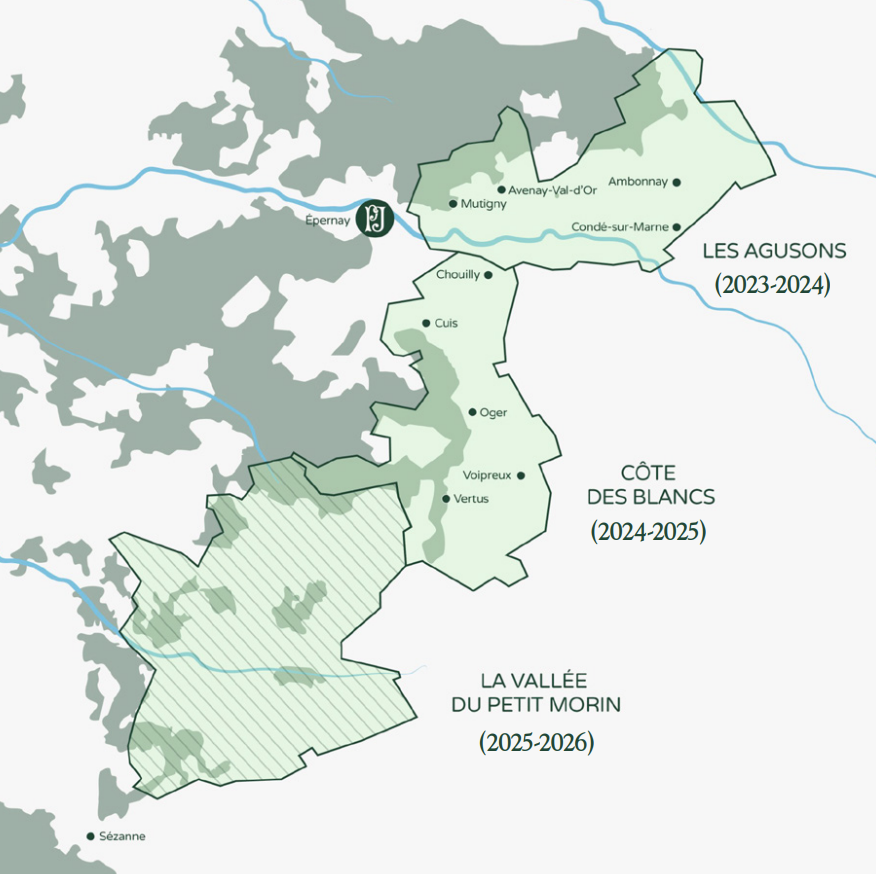 Vineyards map