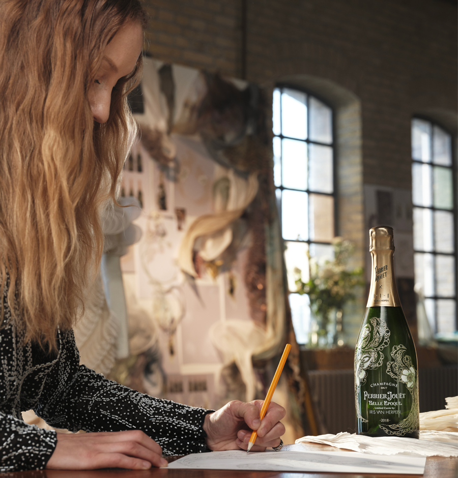Iris Van Herpen worink on Dédicated Cuvée