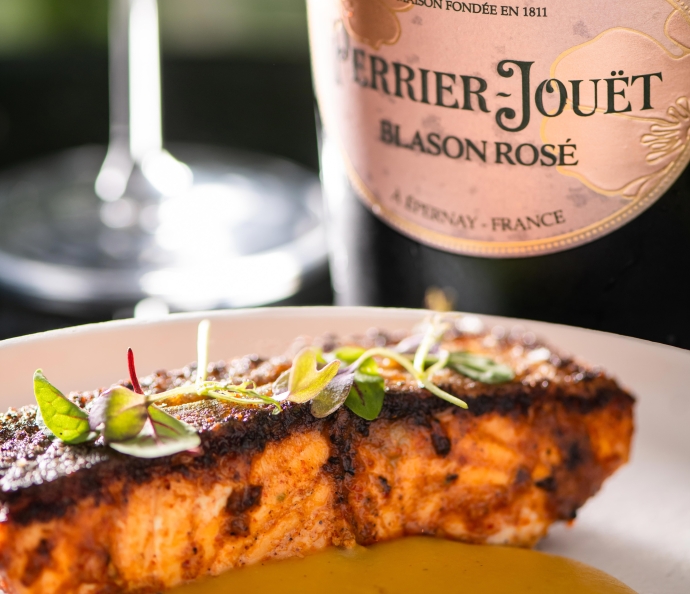 Perrier-Jouët Blason Rose Food Pairing 
